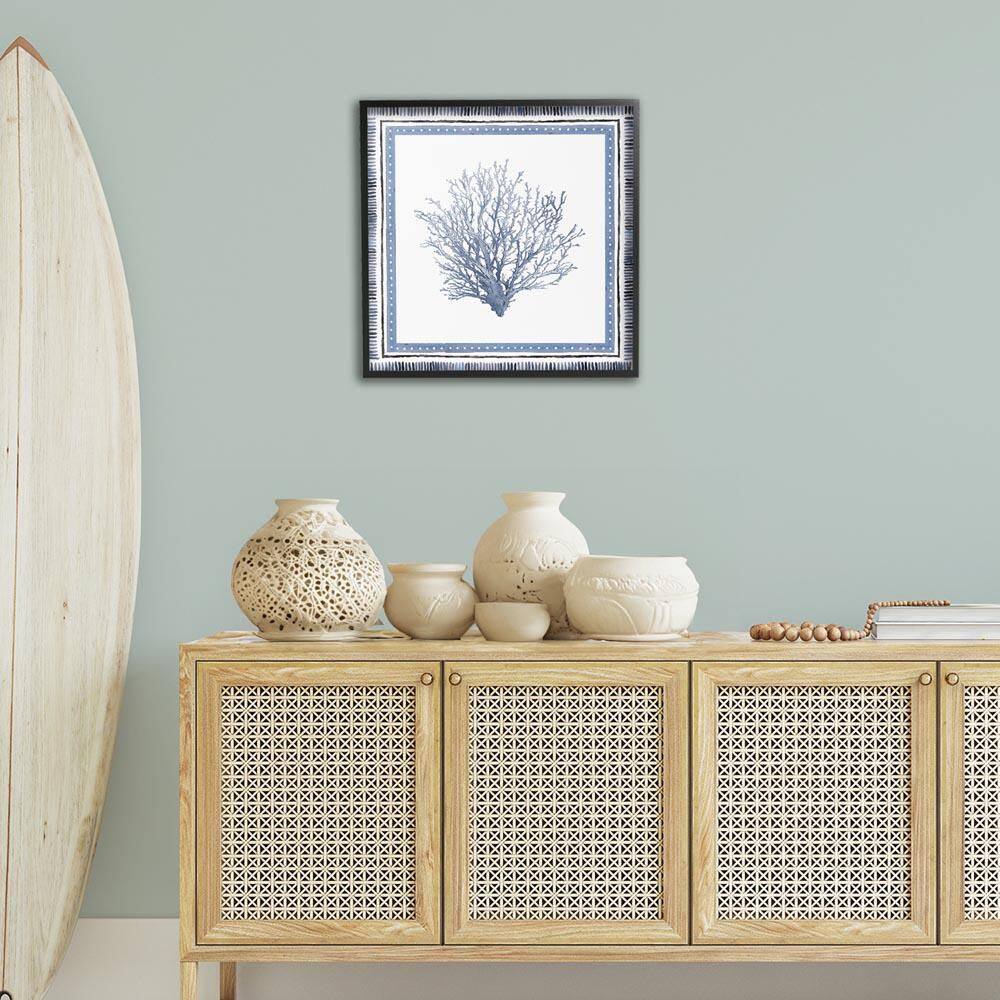 Nautical Branch of Coral by Lanie Loreth Black Framed Animal Giclee Art Print 24 in. x 24 in. price history on PriceWatchPro