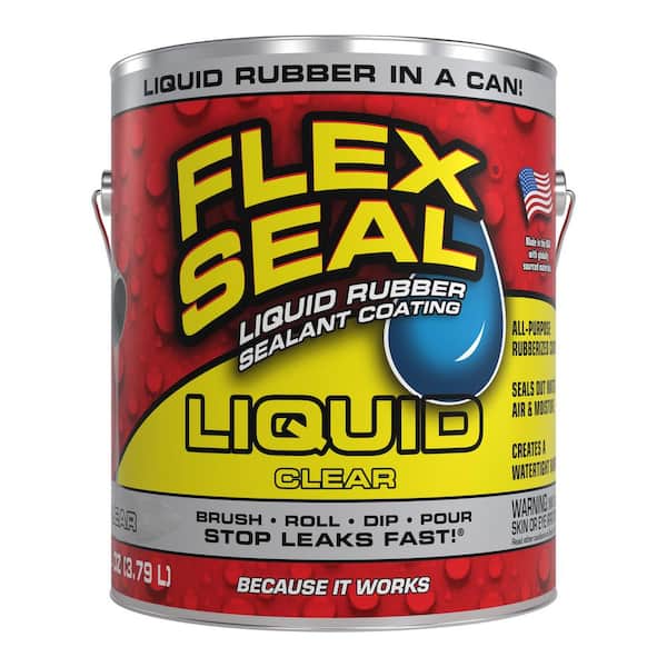 FLEX SEAL FAMILY OF PRODUCTS Flex Seal Liquid 1 Gal. Clear Liquid Rubber Sealant Coating