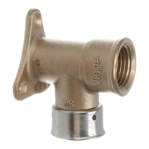 PureFlow 3/4 in. Press x 1/2 in. FPT Zero Lead Bronze 90° Drop Ear Elbow (10-pack)
