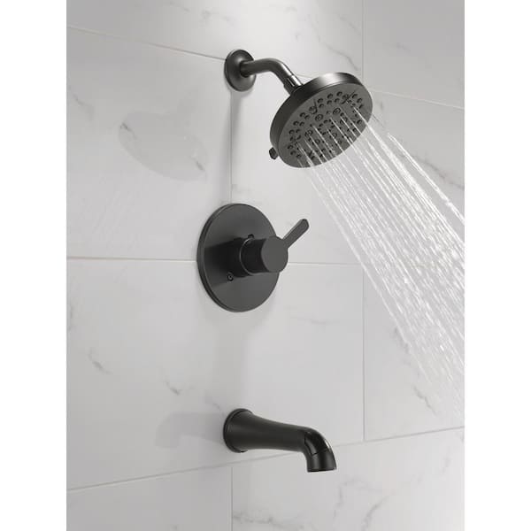 ふぁいん Delta Greydon Single-Handle 5-Spray Tub and Shower Faucet in Matte