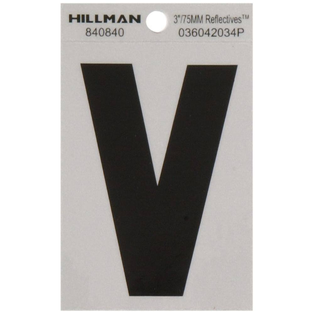 Everbilt 3 in. Vinyl Letter V 840840 - The Home Depot