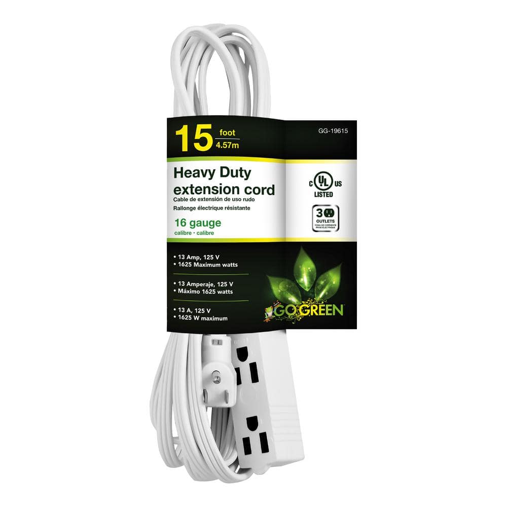 gogreen② GoGreen Power 20 ft. 14/3 Appliance Cord - Beige GG-25620 - The