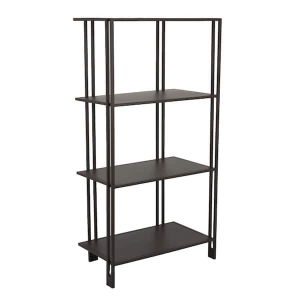 Bush 4- Tier Brown Metal  Plant Stand (11 in. x W 37.5 in. H)