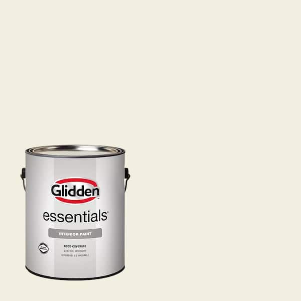 Glidden Essentials 1 gal. PPG1100-1 Mother of Pearl Eggshell Interior Paint