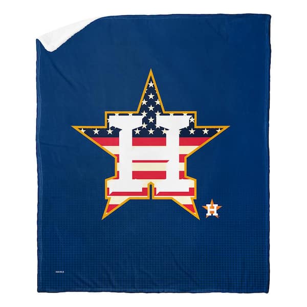 THE NORTHWEST GROUP MLB Astros Celebrate Series Silk Touch Sherpa Multicolor Throw