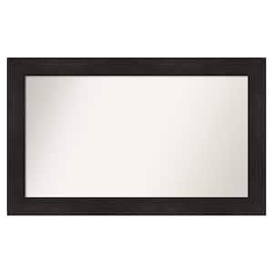 Furniture Espresso 43.75 in. x 26.75 in. Custom Non-Beveled Satin Recyled Polystyrene Bathroom Vanity Wall Mirror