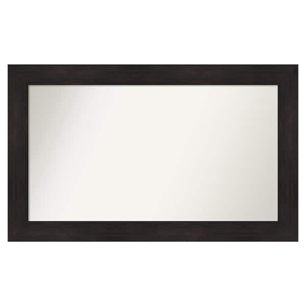 Amanti Art Furniture Espresso 43.75 in. x 26.75 in. Custom Non-Beveled Satin Recyled Polystyrene Bathroom Vanity Wall Mirror