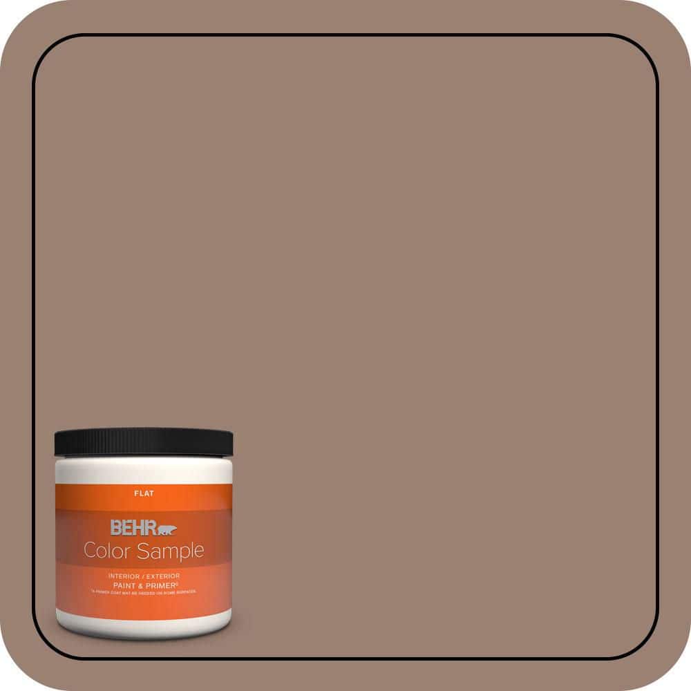 8 oz. #N190-5 Frontier Brown Flat Interior/Exterior Paint & Primer Color Sample price history on PriceWatchPro