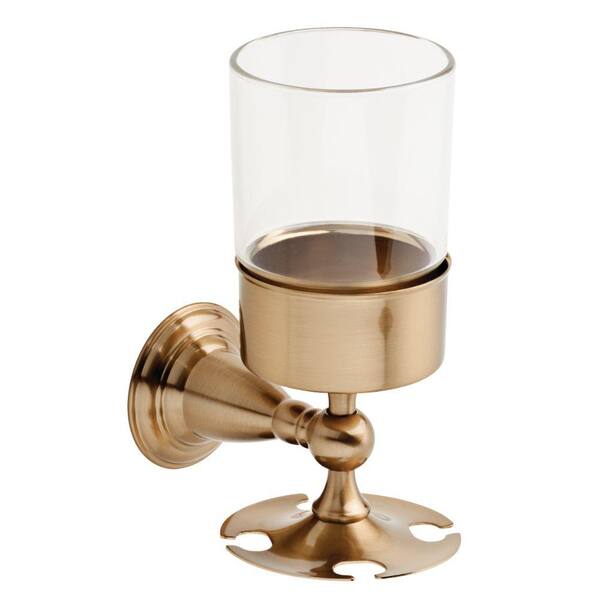 Delta Victorian Wall-Mounted Toothbrush Holder in Champagne Bronze