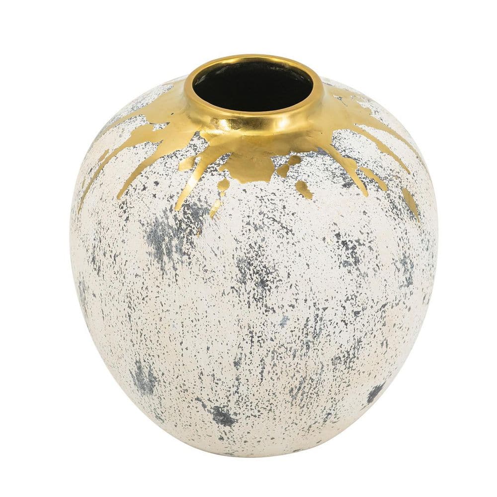9.8 in. Gold Ceramic Cylinder Decorative Base price history on PriceWatchPro