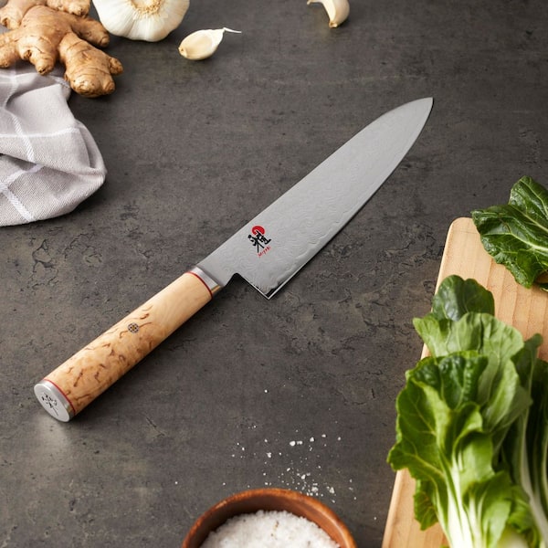 MIYABI Birchwood 8 in. SG2-5000MCD Carbon Steel Full Tang Chef's