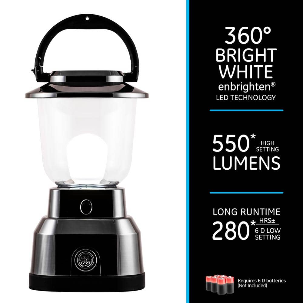 Nickel-Plated Water-Resistant Dimmable LED Lantern