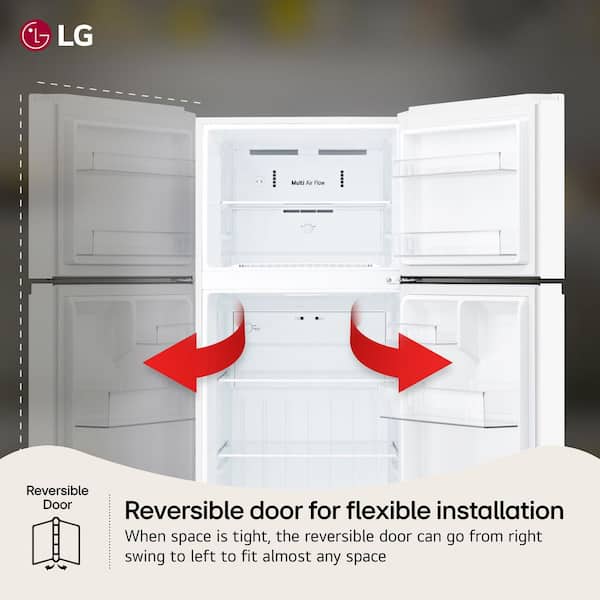 LG 28 in. 18 cu. ft. Top Freezer Garage-Ready Refrigerator in
