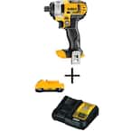 20V MAX Cordless 1/4 in. Impact Driver with 20V 3.0Ah Battery and 12V to 20V MAX Charger