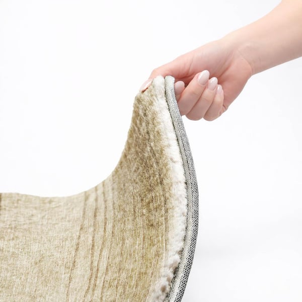 Dream Shag Premium Machine Washable Abstract ADS735 Beige 10 ft. x 14 ft. Area Rug