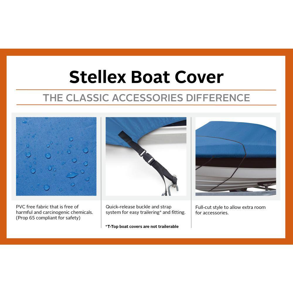Blue Polyester Trailerable Boat Cover with Elastic Bottom