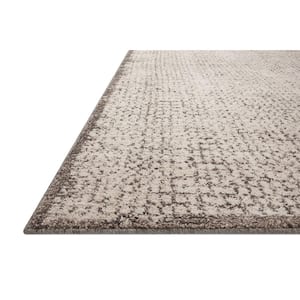 Darby Ivory/Stone 18 in. x 18 in. Sample Transitional Modern Area Rug