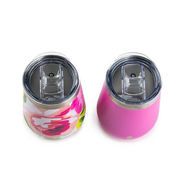 https://images.thdstatic.com/productImages/0444f2f2-0067-422e-9532-50fffd77351e/svn/pink-floral-manna-drinking-glasses-sets-29702-a0_600.jpg