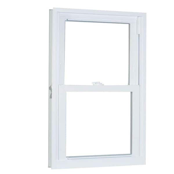 American Craftsman 27.75 in. x 57.25 in. 70 Pro Series Low-E Argon Glass Double Hung White Vinyl Replacement Window, Screen Incl