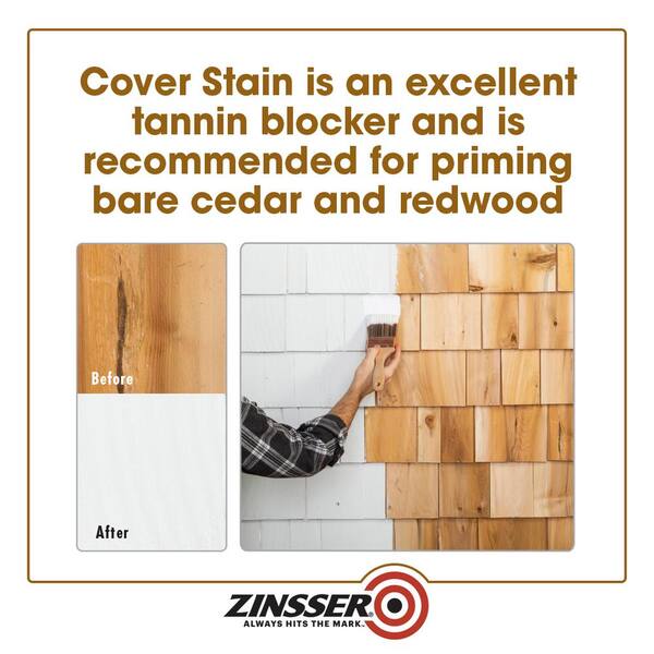 Zinsser Cover Stain 1 qt. White Oil-Based Interior/Exterior Primer 
