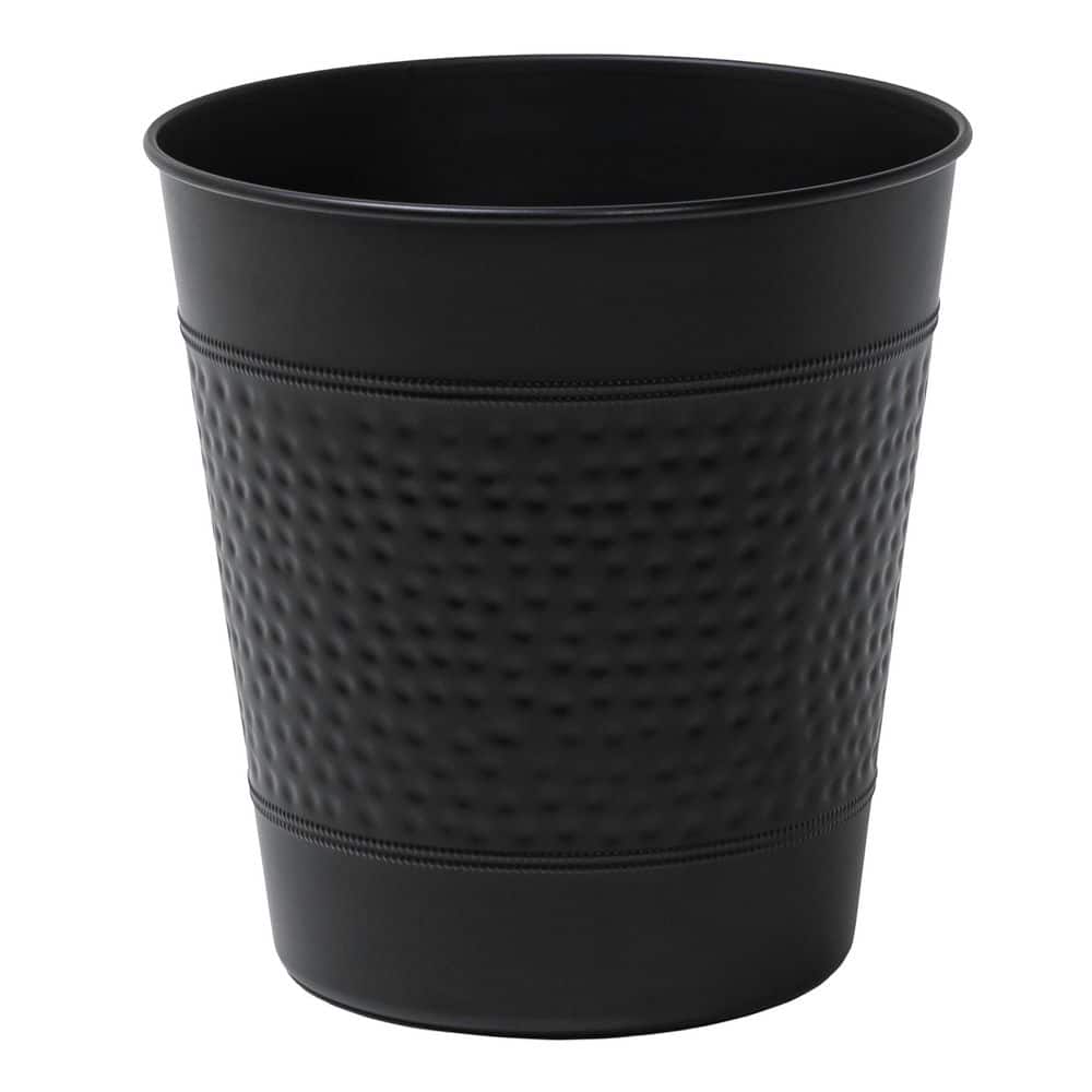 Riley Modern Classic Hammered Steel Accent 2 Gal. Wastebasket, Matte Black price history on PriceWatchPro