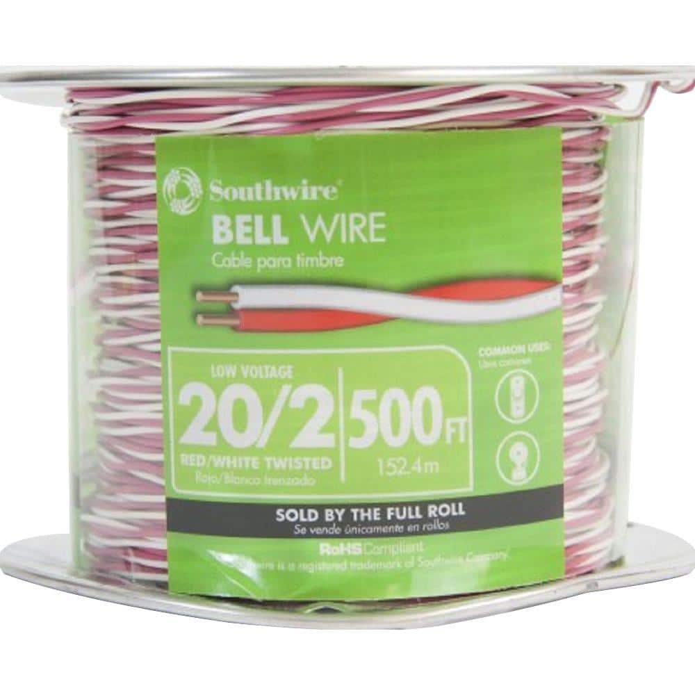 Southwire 500 ft. 20/2 Twisted CU Bell Wire 56750045 - The Home Depot