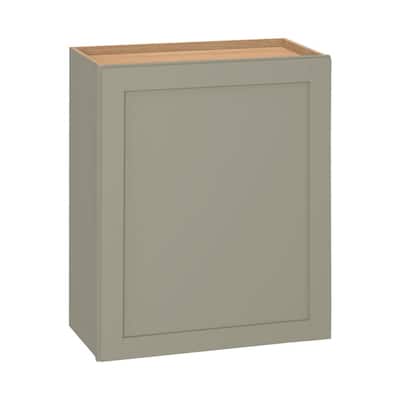 Hampton Bay Westfield Dusk Gray Shaker Stock Assembled Wall Kitchen Cabinet (24 in. W x 12 in. D x 30 in. H) F12W2430R