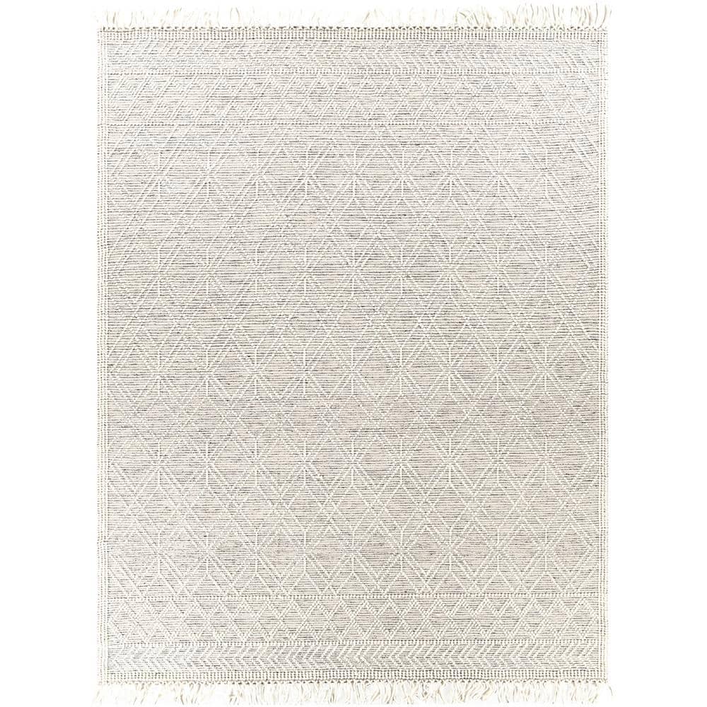 Staveley Ivory Flat Woven Wool 8' x 10' Area Rug