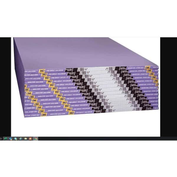 Gold Bond 5/8 in. 4 ft. x 12 ft. Fire-Shield PURPLE XP Gypsum Board