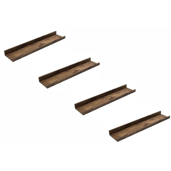 Unbranded 24 in. W x 5 in. D Brown Floating Shelves Decorative Wall Shelf