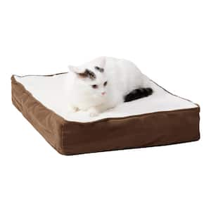 Bella Orthopedic Latte Sherpa Cat Bed