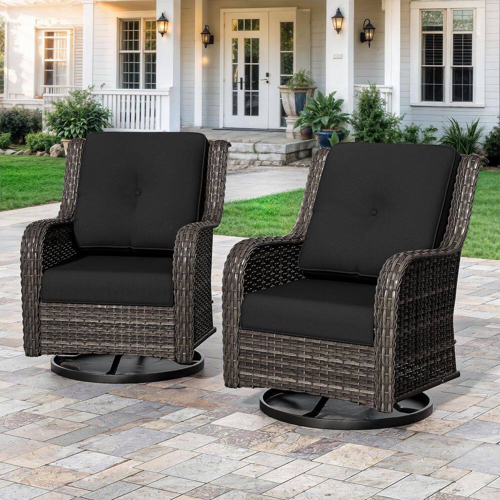 22 in. x 24 in. 4-Piece Outdoor Replacement Cushion with Zipper for Lounge Chair in Black price history on PriceWatchPro