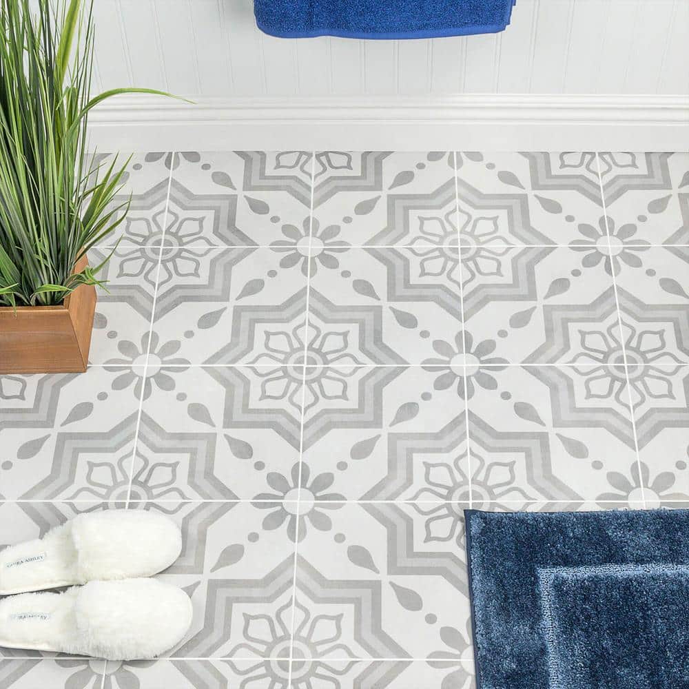 Cabello 9" x 9" Gray Matte Porcelain Tile