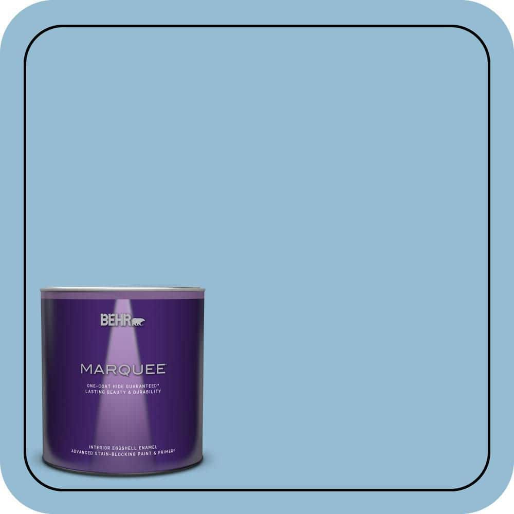 1 qt. #M500-3 Blue Chalk color One-Coat Hide Eggshell Enamel Interior Paint & Primer price history on PriceWatchPro
