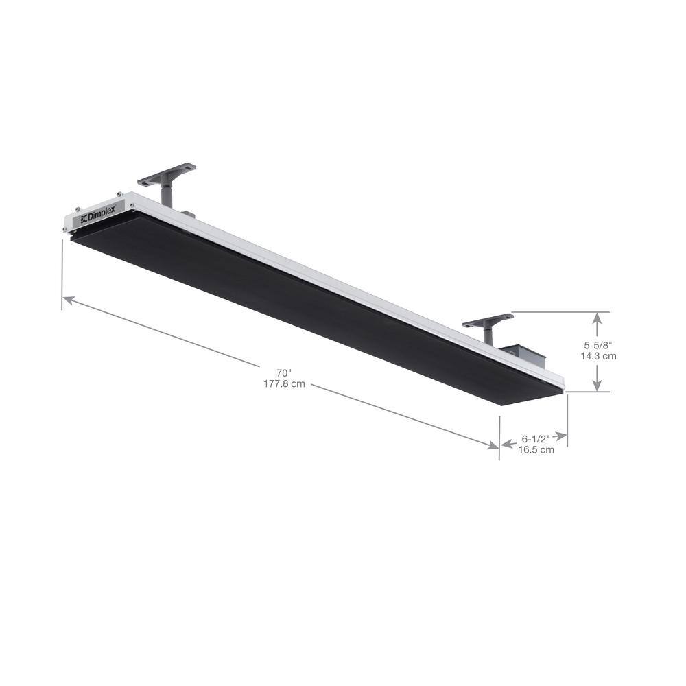 Black 3200W Electric Indoor/Outdoor Radiant Heater
