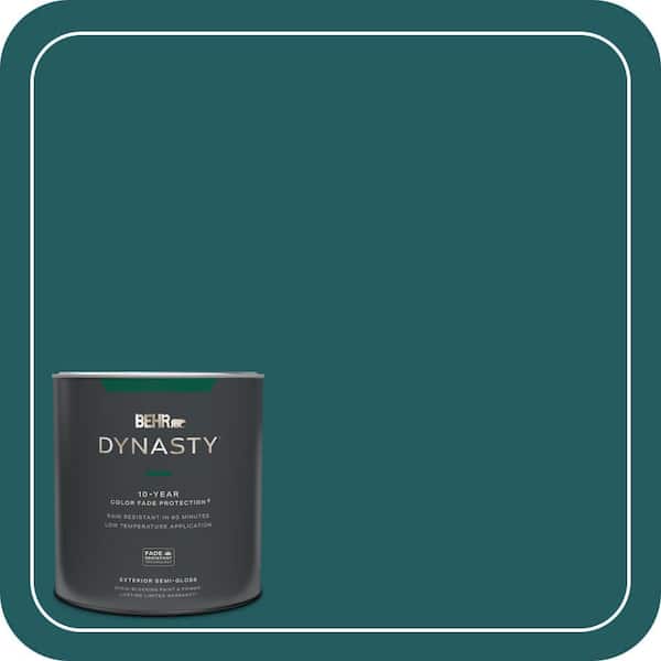 1 qt. #S450-7A Out to Sea Semi-Gloss Exterior Stain-Blocking Paint and Primer