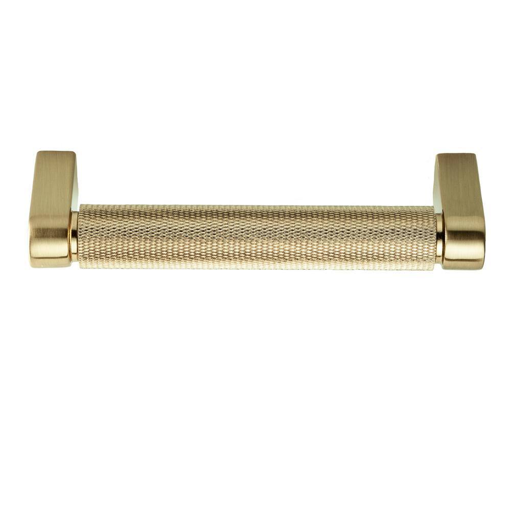 Kent Satin Brass 4" Knurled Bar Pull Multipack