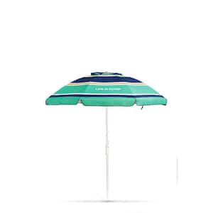 Green Sun 6.5 ft. Aluminum Spearmint Green Tilt Beach Umbrella