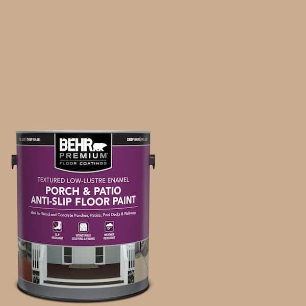 BEHR PREMIUM 1 gal. #N250-3 Pottery Wheel Textured Low-Lustre Enamel Interior/Exterior Porch and Patio Anti-Slip Floor Paint