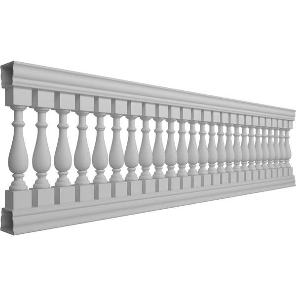 Ekena Millwork Fiberthane Traditional Balustrade 144 in. L x 41 in. H Fiberglass Railing Kit