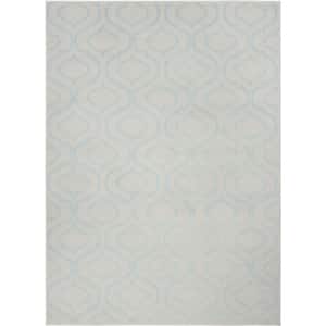 Gray 4 ft. x 6 ft. Moroccan Power Loom Area Rug