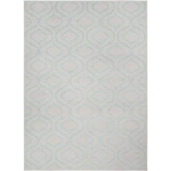 HomeRoots Gray 4 ft. x 6 ft. Moroccan Power Loom Area Rug