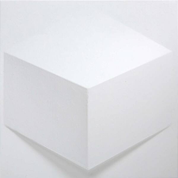 MIO Cube White Geometric Strippable Wallpaper