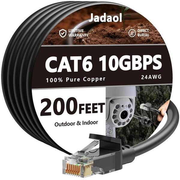 thumbnail image 2 of 200ft CAT6 Ethernet Cable – In-Wall / Outdoor / Direct Burial, Waterproof, USA 2 of 4