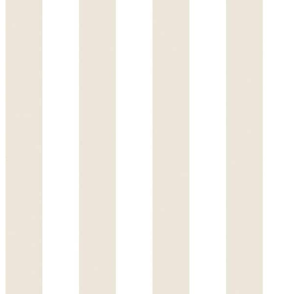 Smart Stripes 2 Traditional Stripe Wallpaper in Taupe and White G67526 ...