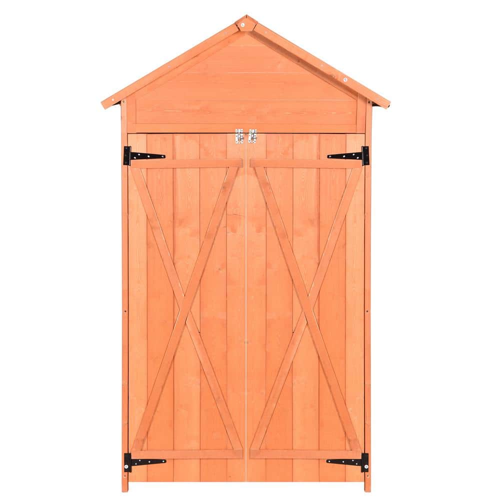 3 ft. W x 5 ft. D Outdoor wooden Storage Garden Storage Shed with Lockable 