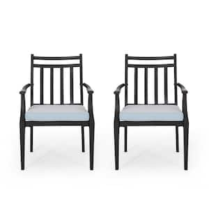 matt black outdoor chairs