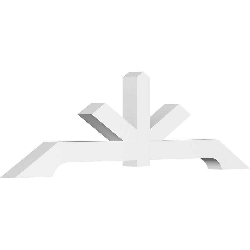 72 in. W x 21 in. H x 4 in. D x 4 in. F, 7/12 Pitch, Vanguard Signature Urethane Gable Bracket, Primed Tan price history on PriceWatchPro