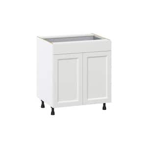 Alton 30 in. W x 24 in. D x 34.5 in. H Painted White Shaker Assembled Base Kitchen Cabinet with a Drawer