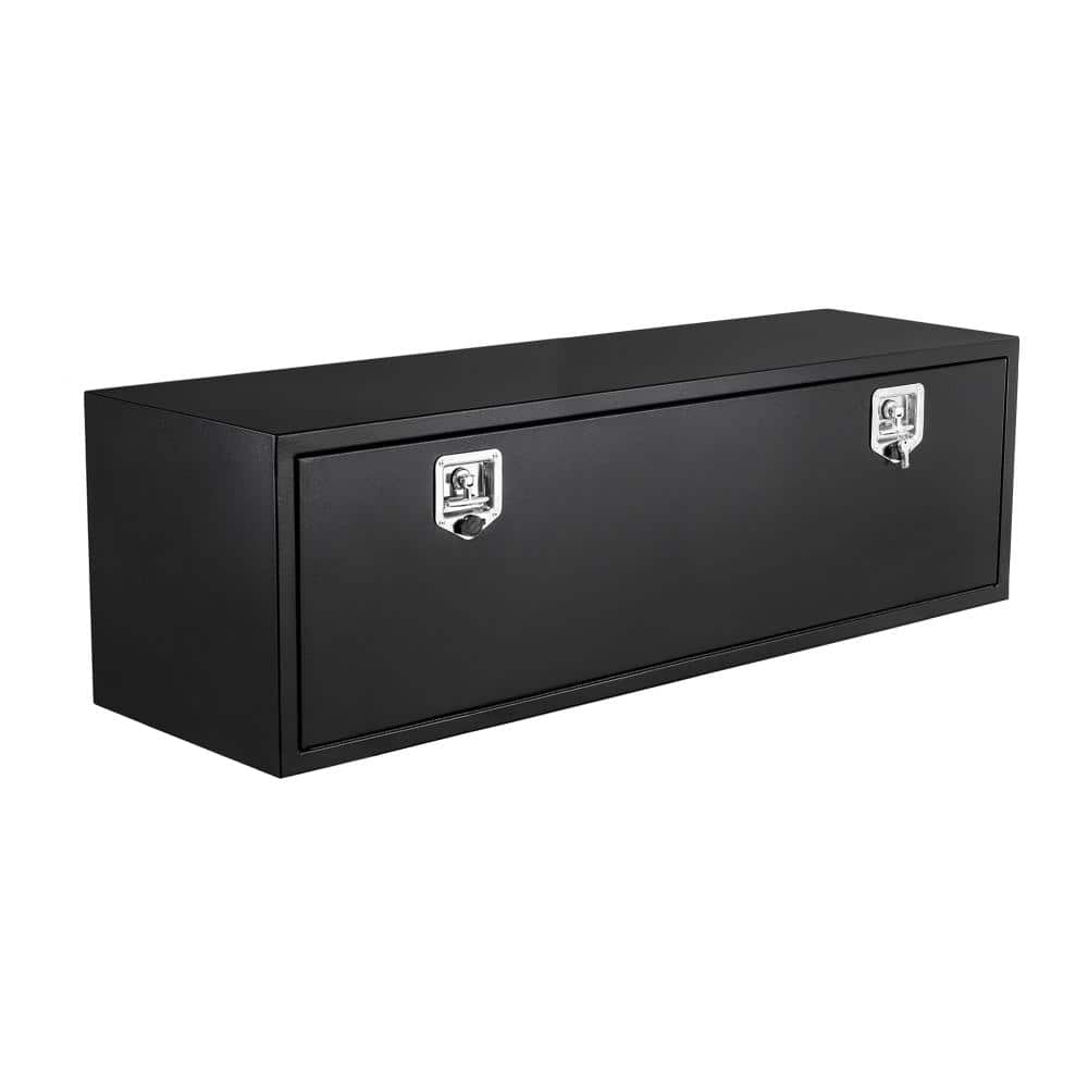Black Steel Smooth Truck Bed Storage Box 60x18x18 Inch Heavy Lockable Organizer Chest price history on PriceWatchPro